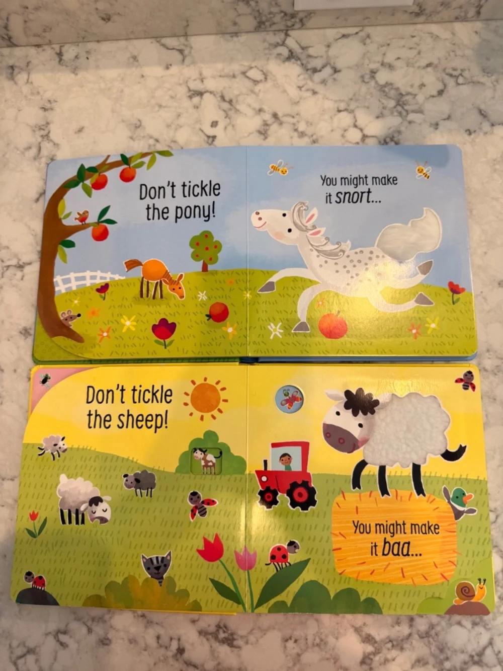 Pair of “Don’t Tickle The” toddler books